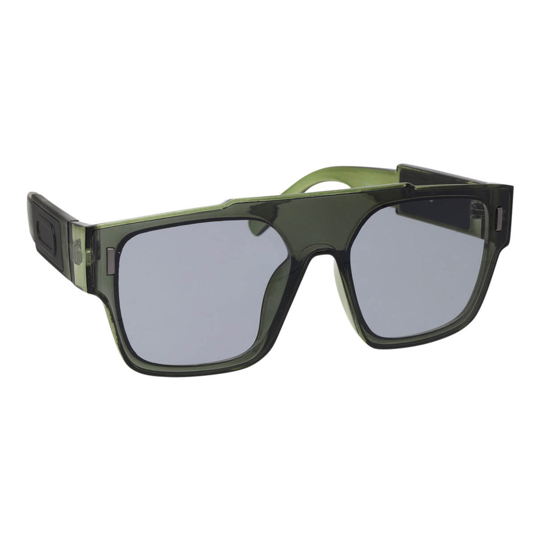 Flache abgewinkelte Sonnenbrille mit flachem Deckel