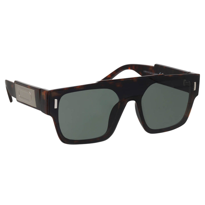 Flache abgewinkelte Sonnenbrille mit flachem Deckel