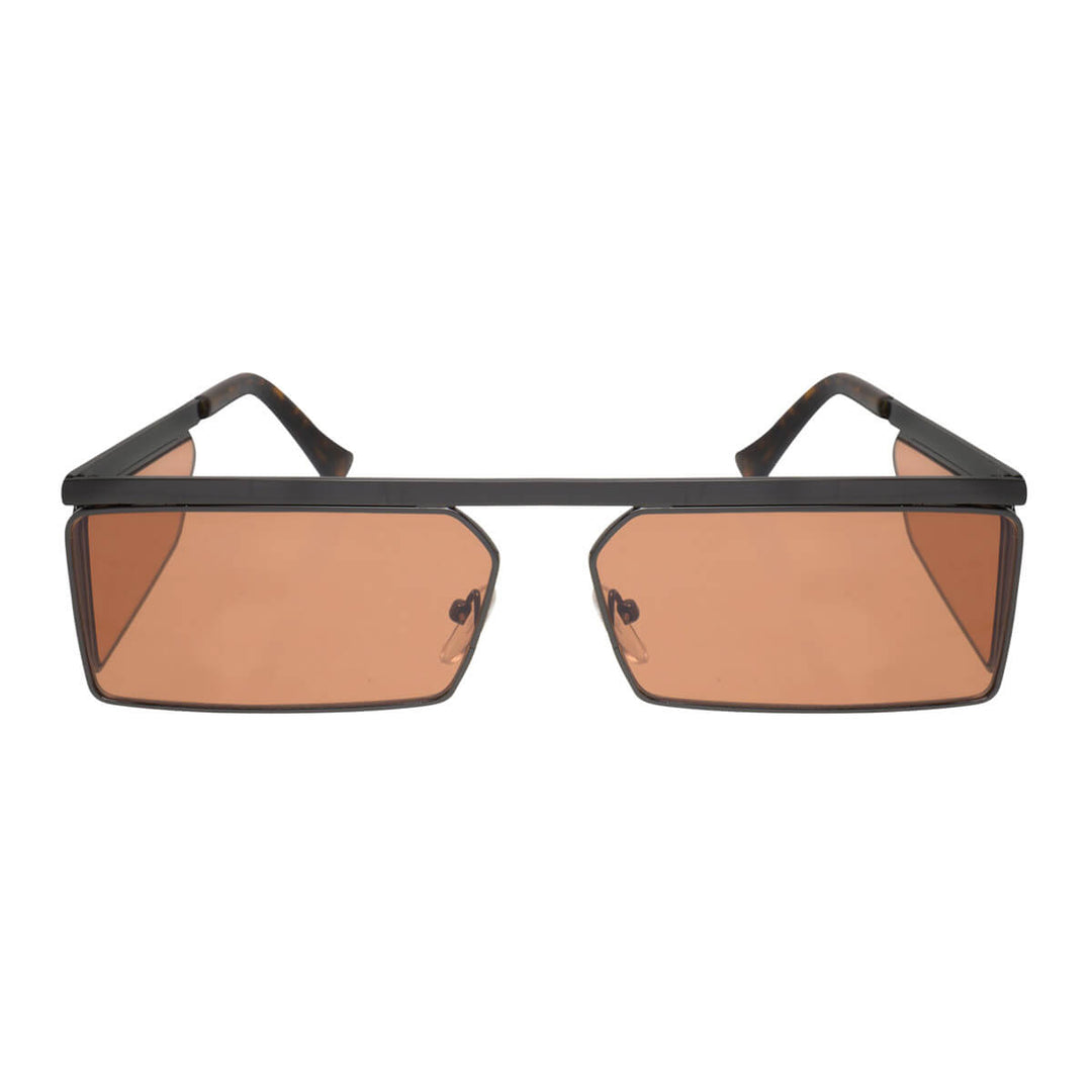 Rectangular low sunglasses flat top