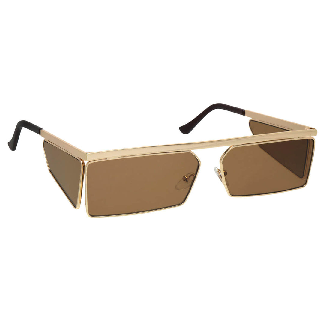 Rectangular low sunglasses flat top