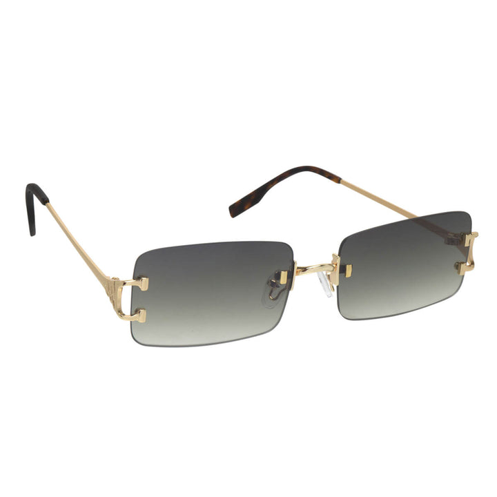 Rectangular sunglasses without frames