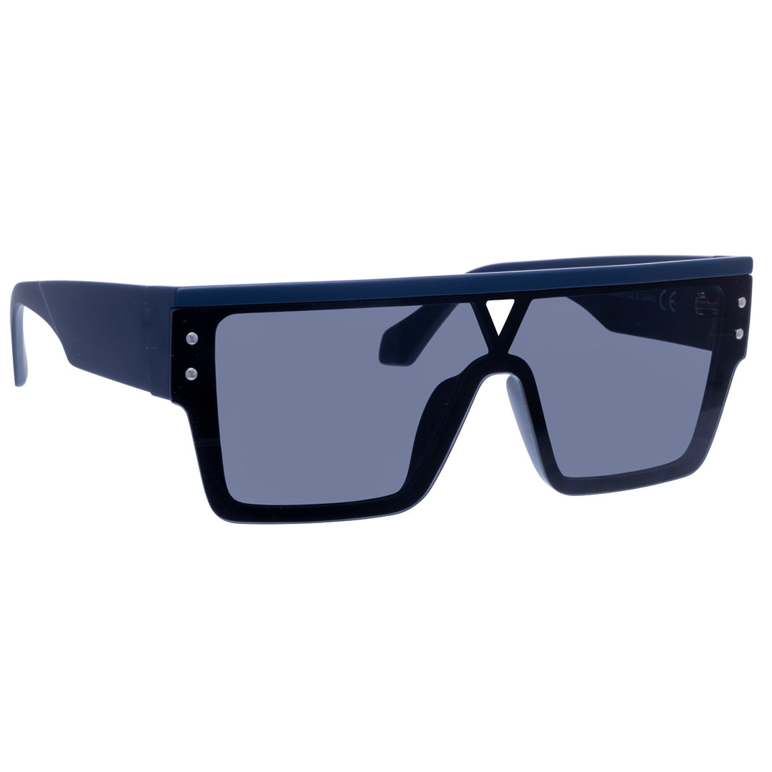 Flache abgewinkelte Sonnenbrille mit flachem Deckel