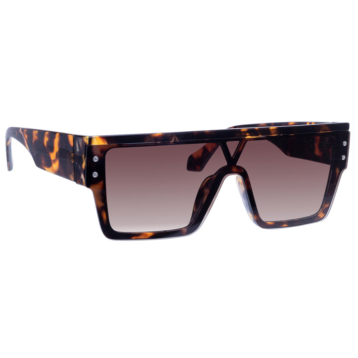 Flache abgewinkelte Sonnenbrille mit flachem Deckel