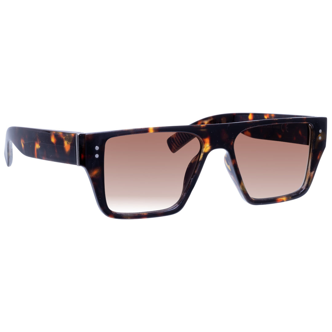 Angled flat top sunglasses