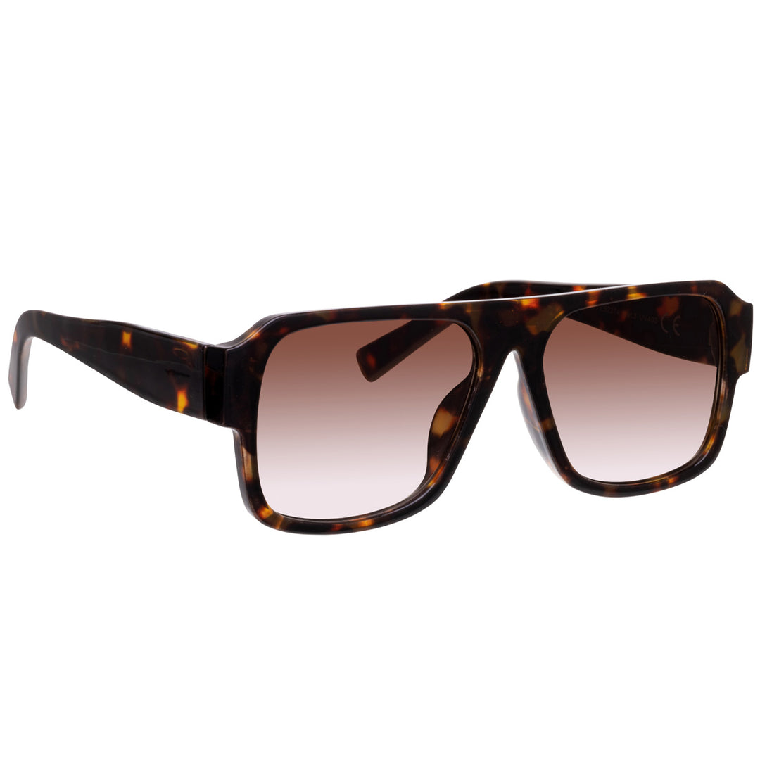 Angled aviator sunglasses flat top