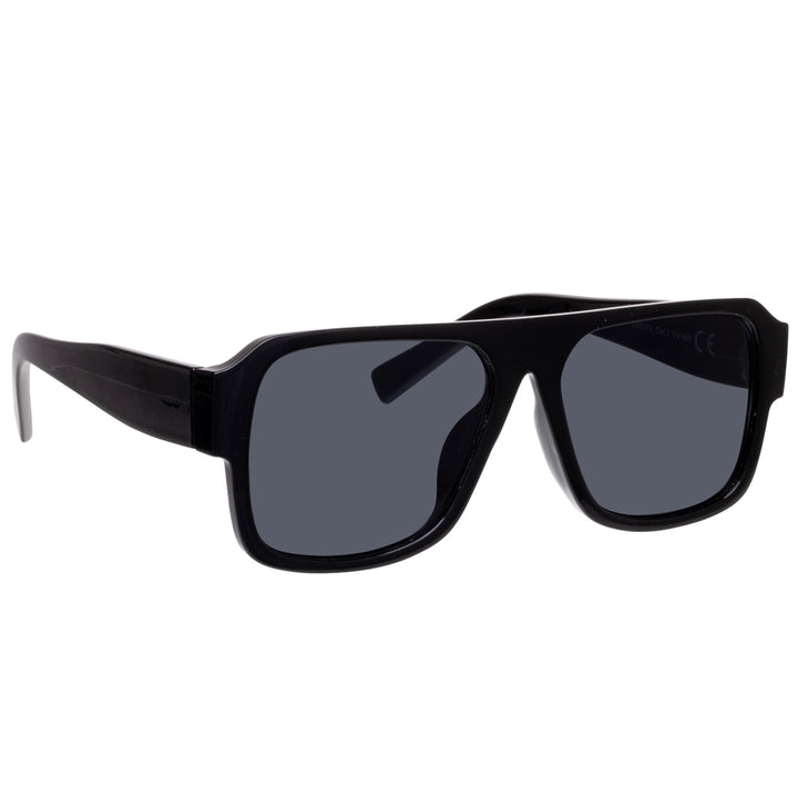 Angled aviator sunglasses flat top