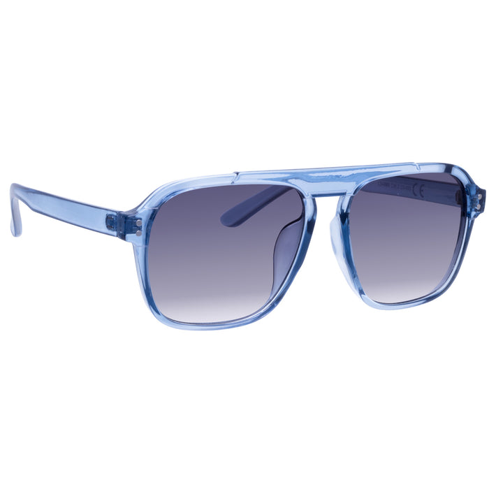 Angled aviator sunglasses flat top