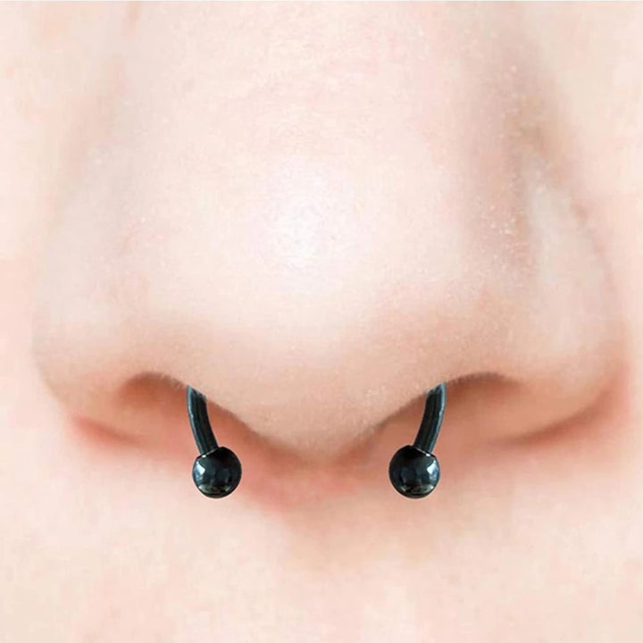 Feikki Septum Schmuck Magnet Septum Stahl (3 Paar Ersatzköpfe)