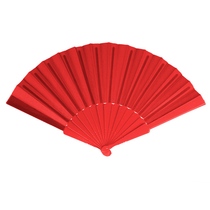 Plastic fan with cloth