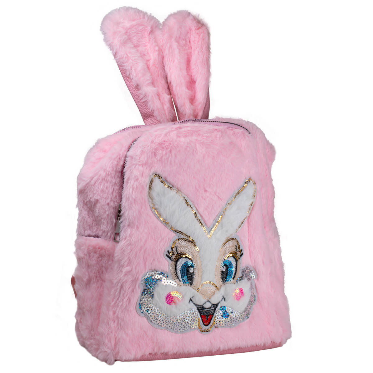 Kids' fluffy bunny backpack