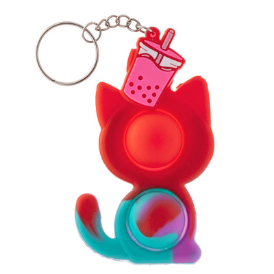 Pop it keychain cat