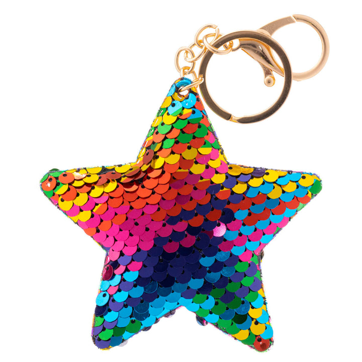 Sequette star keychain