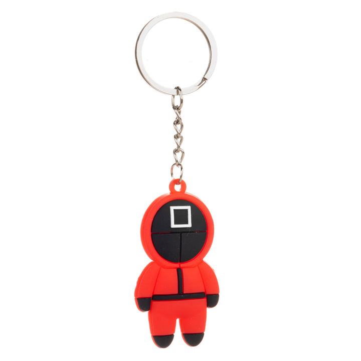 Red full suit character keychain