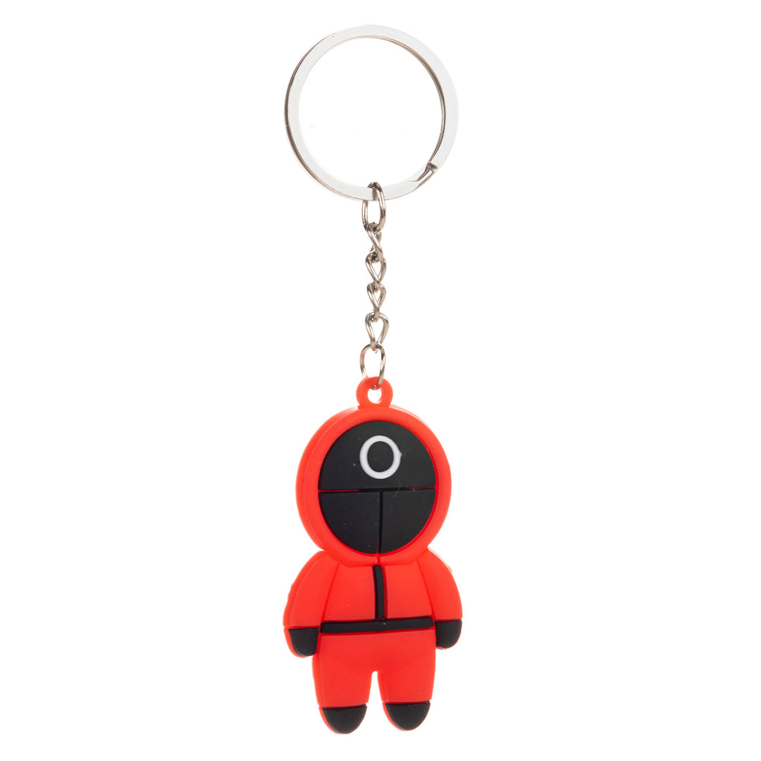 Red full suit character keychain