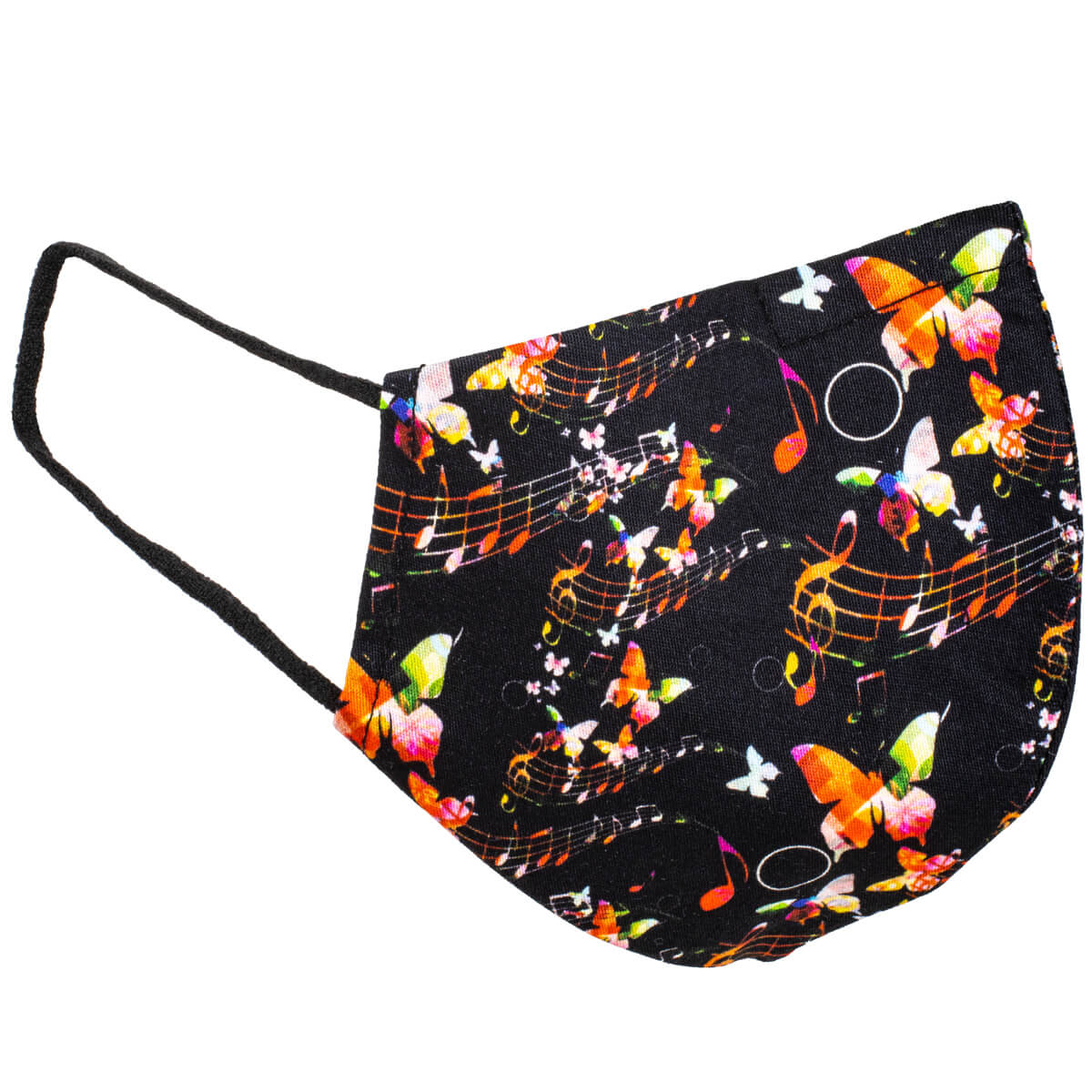 Music -themed butterfly face mask cotton 100% 1pcs