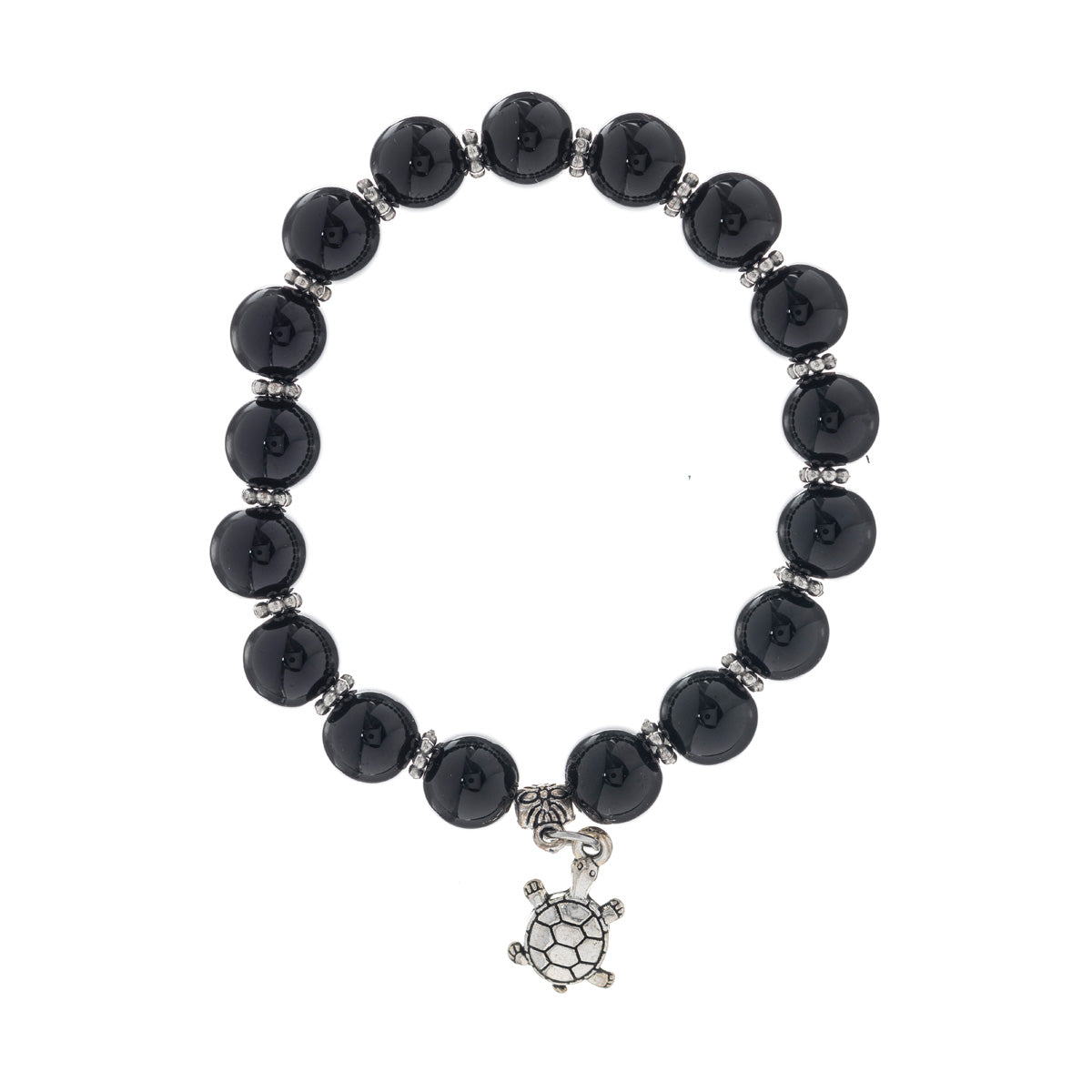 Pearl bracelet turtle pendant