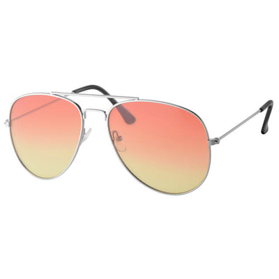 Multicolored pilot sunglasses