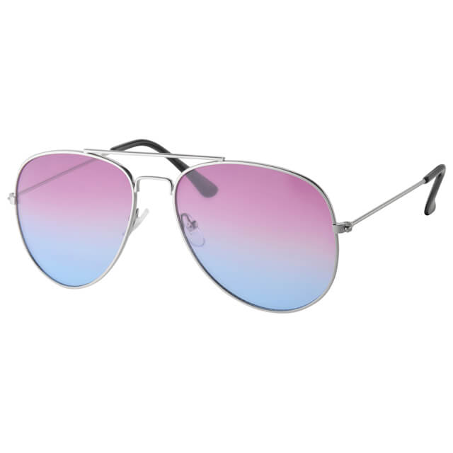 Multicolored pilot sunglasses