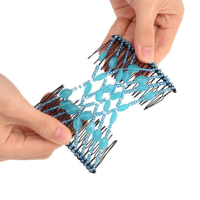 Hair combs with silicone tape